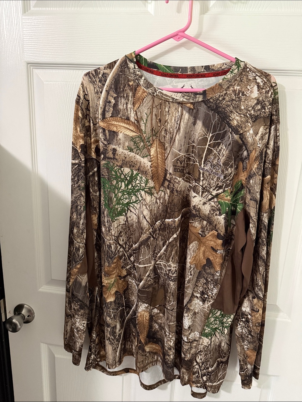 Realtree Camouflage Long Sleeve Hunting Shirt - Brown/Green